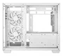 DeepCool CG330 Torre PC Blanca Micro-ATX/ITX con 3 Ventiladores ARGB, Panel de Cristal Templado, Gestión de Cables y Soporte para 360mm