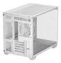 DeepCool CG330 Torre PC Blanca Micro-ATX/ITX con 3 Ventiladores ARGB, Panel de Cristal Templado, Gestión de Cables y Soporte para 360mm