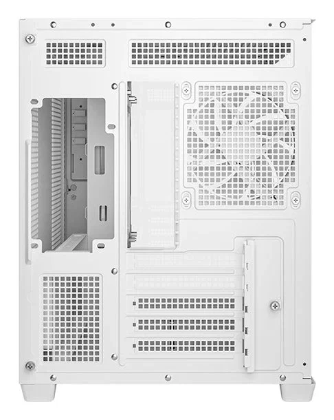 DeepCool CG330 Torre PC Blanca Micro-ATX/ITX con 3 Ventiladores ARGB, Panel de Cristal Templado, Gestión de Cables y Soporte para 360mm