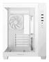 DeepCool CG330 Torre PC Blanca Micro-ATX/ITX con 3 Ventiladores ARGB, Panel de Cristal Templado, Gestión de Cables y Soporte para 360mm