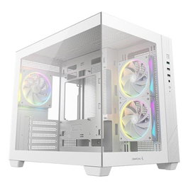 Deepcool CG330 3F WH Micro ATX Mini Tower Caja PC Blanco