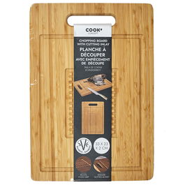 Cook Concept Tabla Cortar Bambú con Ranuras 33x23 cm