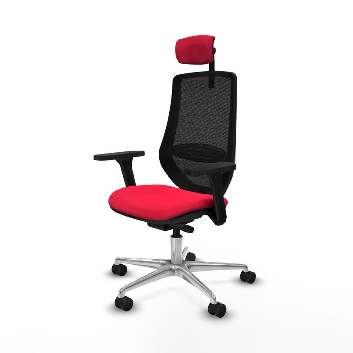 PIQUERAS Y CRESPO Silla de oficina Mardos con mecanismo Sincro/Traslack, Rojo y Negro PIQUERAS Y CRESPO Silla de oficina Mardos con mecanismo Sincro/Traslack, Rojo y Negro