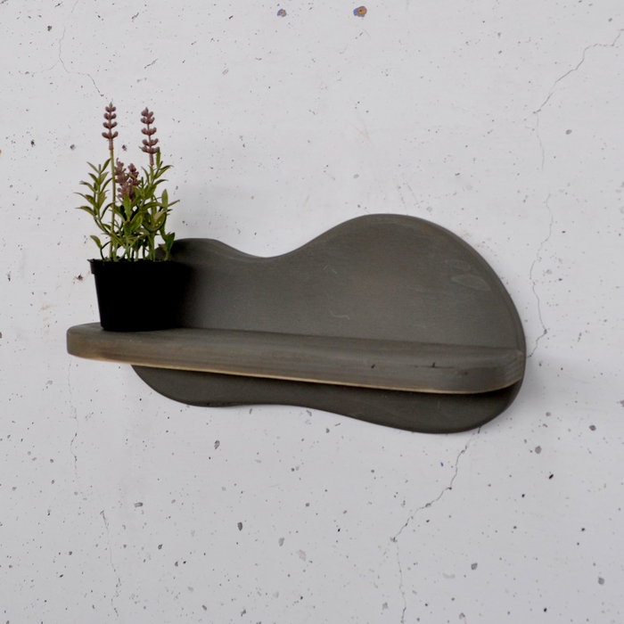 Hanah Home Meh222 Estantería Decorativa de Madera Contrachapada Gris 34x15x10 cm Hanah Home Meh222 Estantería Decorativa de Madera Contrachapada Gris 34x15x10 cm