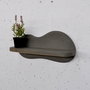 Hanah Home Meh222 Estantería Decorativa de Madera Contrachapada Gris 34x15x10 cm