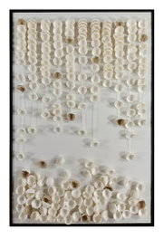 DKD Home Decor Cuadro Papel Mache PS Moderno 3D Blanco 80x7x120
