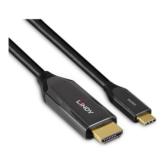 Lindy Cable Adaptador USB Tipo C a HDMI 8K60, 3m, Negro