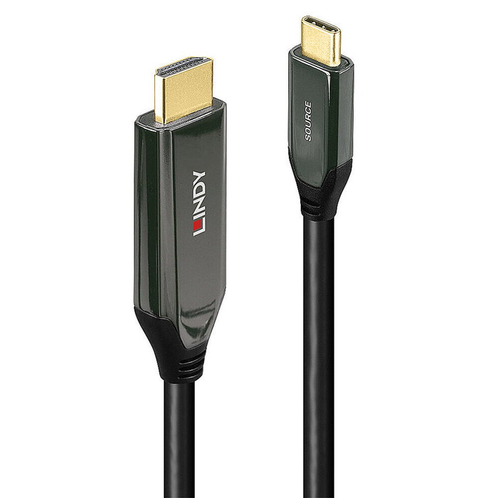 Lindy Cable Adaptador USB Tipo C a HDMI 8K60 3m Negro Lindy Cable Adaptador USB Tipo C a HDMI 8K60 3m Negro