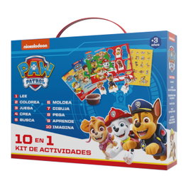 Imagiland Maletín 10 en 1 Patrulla Canina Paw Patrol Actividades Infantil Español +3 Años Ptc009
