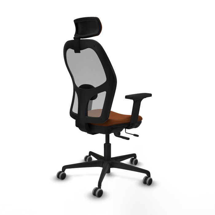 PIQUERAS Y CRESPO Silla de oficina Jorquera con mecanismo Sincro/Traslack Marrón y Gris