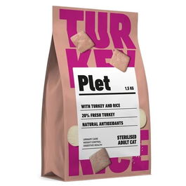 Plet Pavo con Arroz para Perro 1,5kg Esterilizado