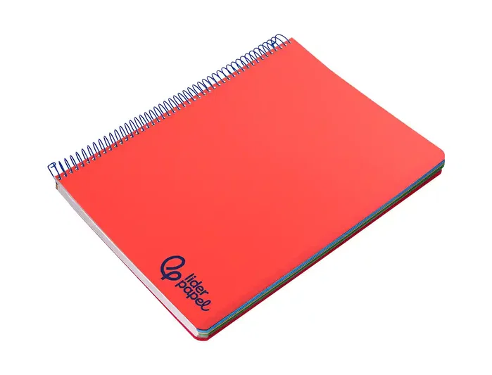Liderpapel Cuaderno Espiral A6 Micro Wonder Rojo Cuadrícula 5mm 120h