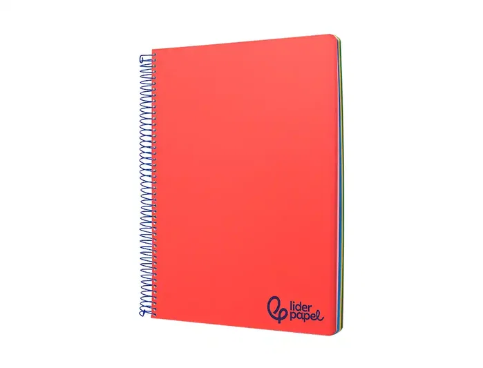 Liderpapel Cuaderno Espiral A6 Micro Wonder Rojo Cuadrícula 5mm 120h