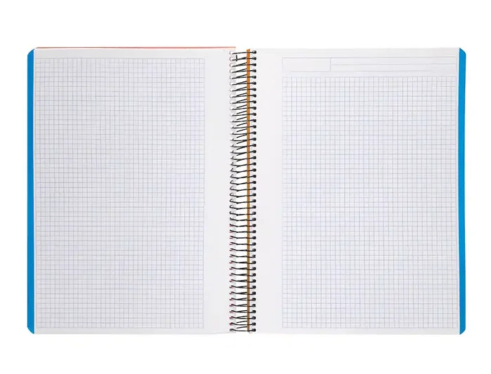 Liderpapel Cuaderno Espiral A6 Micro Wonder Rojo Cuadrícula 5mm 120h