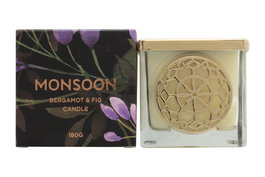 Monsoon Bergamot & Fig Scented Candle 180g