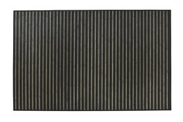 DKD Home Decor Alfombra de Bambú Rayas Gris 160x230 cm