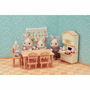Sylvanian Families 5340 El Comedor, Conjunto de Muebles para Casa de Muñecas