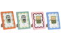 DKD Home Decor Set de 4 Marcos de Fotos 13x18 Colección Sardinas