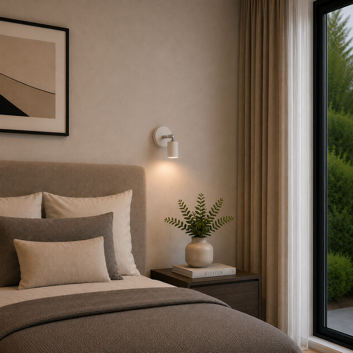 Joanna Aplique de Pared GU10 Blanco Orientable (Sin Lámpara) moving-light-style-modern Joanna Aplique de Pared GU10 Blanco Orientable (Sin Lámpara) moving-light-style-modern