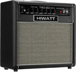 HIWATT T40 Amplificador de Guitarra Combo de Válvulas 40W/20W 1x12" con Reverb de Muelles