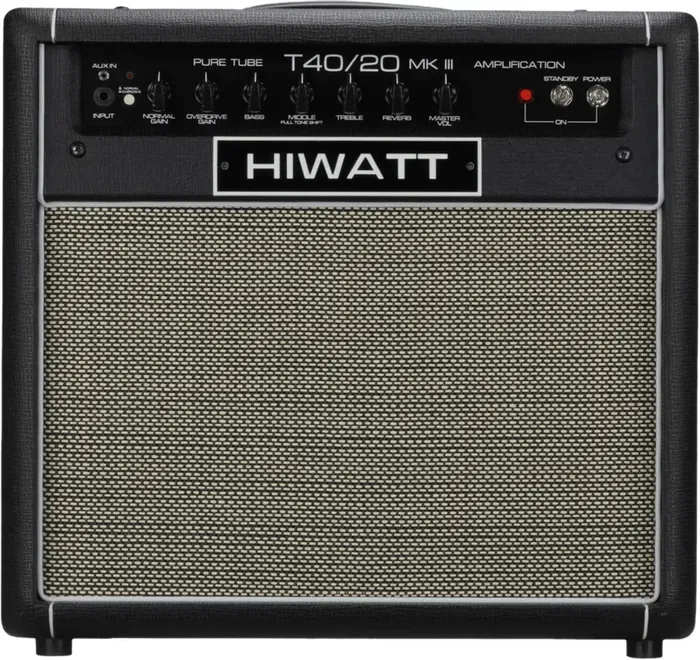 HIWATT T40 Amplificador de Guitarra Combo de Válvulas 40W/20W 1x12" con Reverb de Muelles