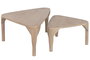 DKD Home Decor Mesa Centro Mango Natural 60 x 37 x 110 cm Set de 2