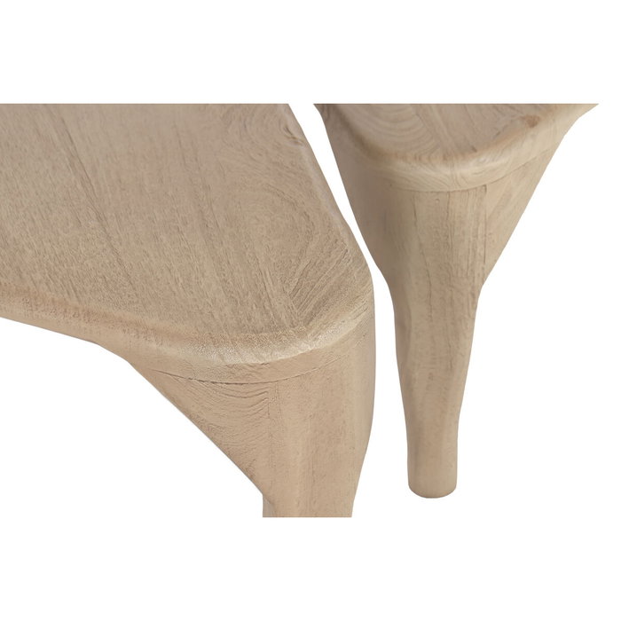 DKD Home Decor Set de 2 Mesas de Centro de Mango Natural