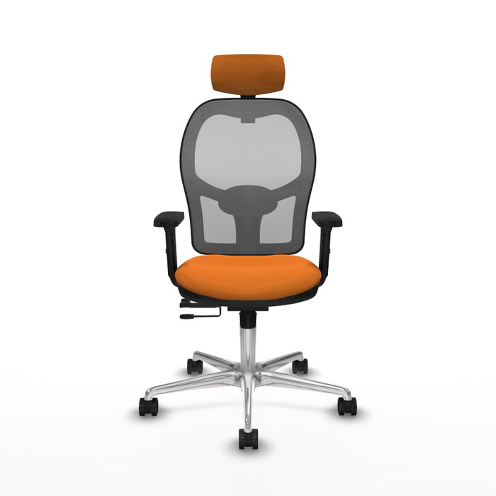 PIQUERAS Y CRESPO Silla de oficina Jorquera Naranja y Gris