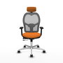 PIQUERAS Y CRESPO Silla de oficina Jorquera Naranja y Gris