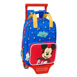 Mochila Escolar con Ruedas Mickey Mouse Clubhouse Good day Azul 20 x 28 x 8 cm