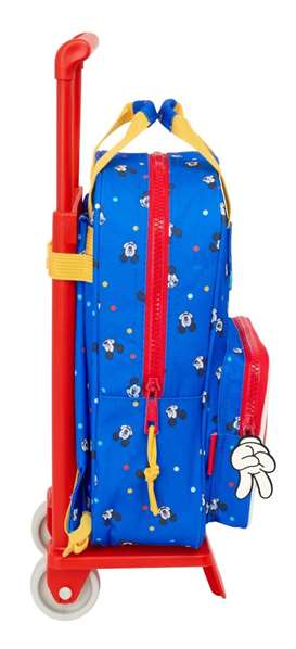 Mochila Escolar con Ruedas Mickey Mouse Clubhouse Good day Azul 20 x 28 x 8 cm