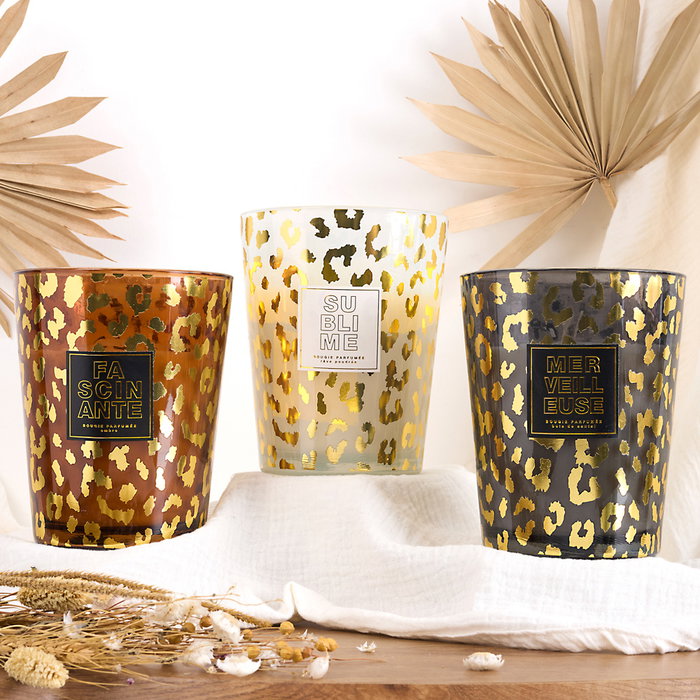 The Concept Factory Vela Perfumada Leopardo 16 cm