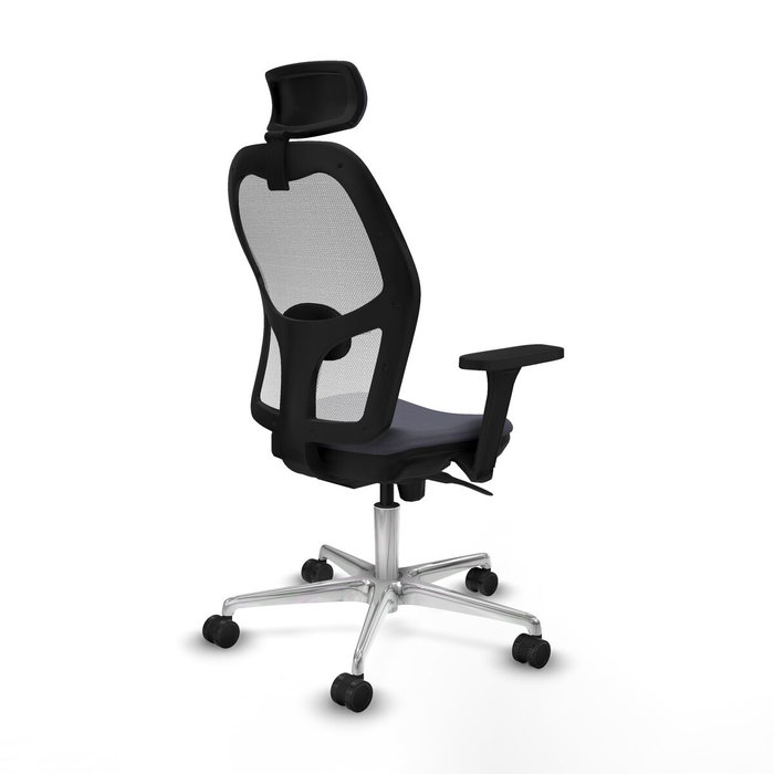 PIQUERAS Y CRESPO Silla de oficina Jorquera Gris y Blanca con Brazos 3D PIQUERAS Y CRESPO Silla de oficina Jorquera Gris y Blanca con Brazos 3D