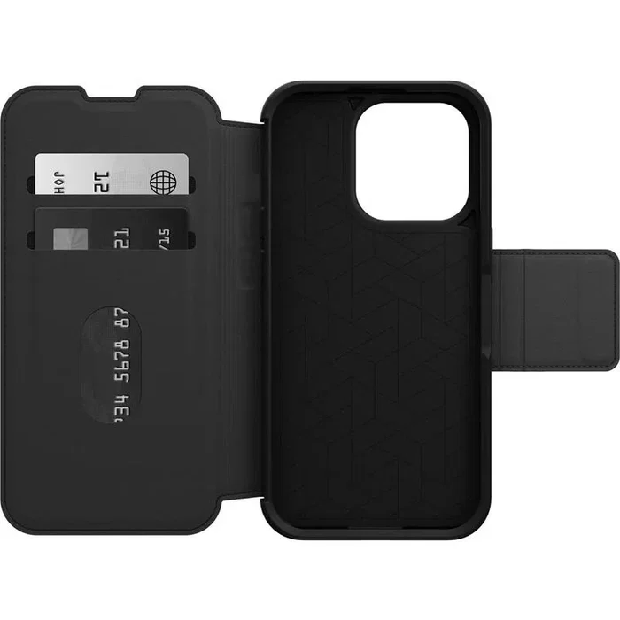 Otterbox Strada Series Funda con Tapa Compatible con Magsafe para Teléfono Móvil, Cuero, Cierre de Metal, Policarbonato