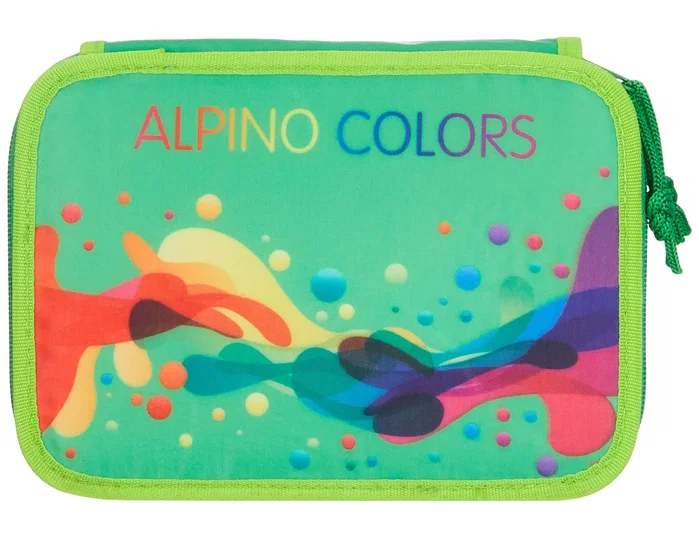 Alpino Plumier Escolar de Dos Compartimentos con 32 Piezas de Material Alpino Plumier Escolar de Dos Compartimentos con 32 Piezas de Material