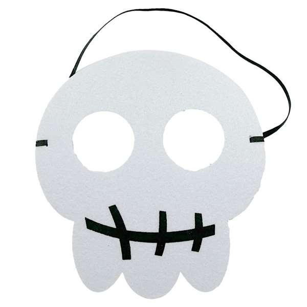 My Other Me Máscara Calavera Fieltro Blanco My Other Me Máscara Calavera Fieltro Blanco