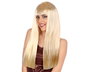 Peluca Larga Lisa Rubia Con Flequillo 60 cm 120 gr