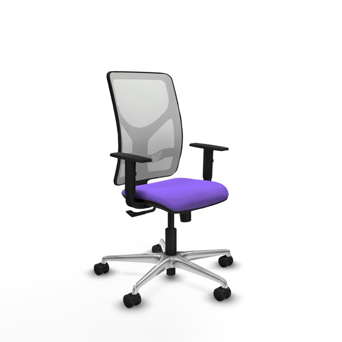 PIQUERAS Y CRESPO Silla de oficina Motilla con mecanismo Sincro, lila y blanco PIQUERAS Y CRESPO Silla de oficina Motilla con mecanismo Sincro, lila y blanco