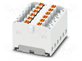 PHOENIX CONTACT PTFIX 12X1,5 WH Conector de carril de 12 bornas