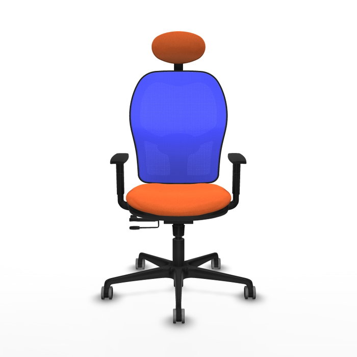 PIQUERAS Y CRESPO Silla de oficina Jorquera Naranja y Azul