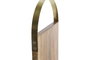DKD Home Decor Set de Tabla de Cortar de Acacia de 4 Piezas con Cuchillos de Inox