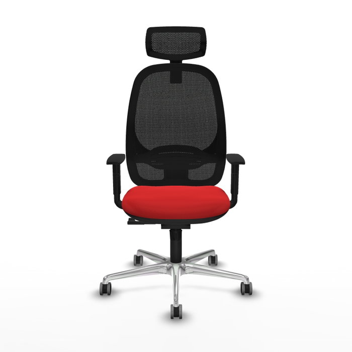 PIQUERAS Y CRESPO Silla de oficina Cilanco con mecanismo Sincro, Rojo y Negro PIQUERAS Y CRESPO Silla de oficina Cilanco con mecanismo Sincro, Rojo y Negro