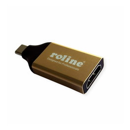 ROLINE Adaptador USB Type-C a HDMI 12.03.3231 Negro, Oro