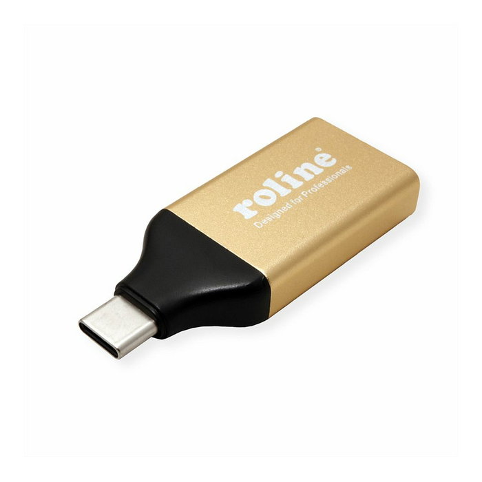 ROLINE Adaptador USB Type-C a HDMI 12.03.3231 Negro, Oro