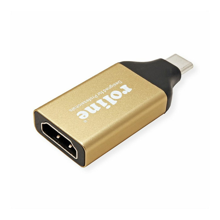 ROLINE Adaptador USB Type-C a HDMI 12.03.3231 Negro, Oro