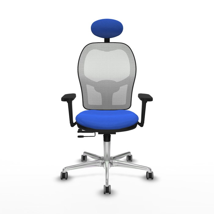 PIQUERAS Y CRESPO Silla de oficina Jorquera Azul y Blanco