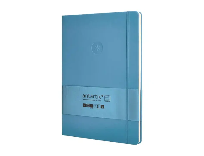 Antartik Cuaderno A4 Tapa Dura Hojas Rayadas Azul Claro 100 Hojas 80gr FSC