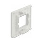 DeLOCK Porta-módulos Easy 45 para canal de instalación 85 x 80 mm, Blanco
