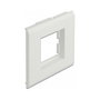DeLOCK Porta-módulos Easy 45 para canal de instalación 85 x 80 mm, Blanco