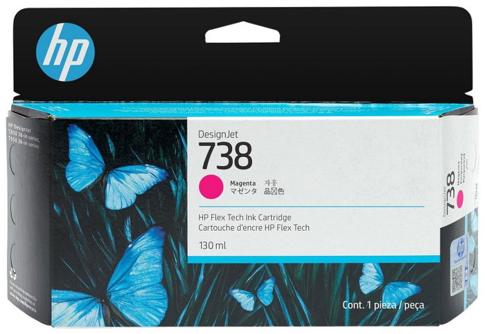 HP 738 Cartucho de Tinta Magenta 130ml